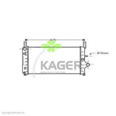KAGER 31-0327 Радиатор, охлаждение двигателя для FORD FIESTA (Форд Фиэста) KAGER 31-0327 Радиатор, охлаждение двигателя для FORD FIESTA (Форд Фиэста)
