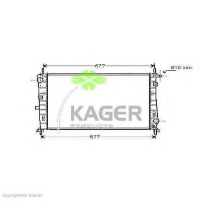 KAGER 31-0339 Радиатор, охлаждение двигателя для FORD MONDEO (Форд Мондэо) KAGER 31-0339 Радиатор, охлаждение двигателя для FORD MONDEO (Форд Мондэо)