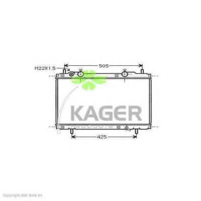 KAGER 31-0418 Радиатор, охлаждение двигателя для FIAT BRAVA (Фиат Брава) KAGER 31-0418 Радиатор, охлаждение двигателя для FIAT BRAVA (Фиат Брава)