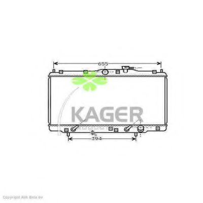 KAGER 31-0495 Радиатор, охлаждение двигателя для HONDA ODYSSEY (Хонда Одъссэъ) KAGER 31-0495 Радиатор, охлаждение двигателя для HONDA ODYSSEY (Хонда Одъссэъ)