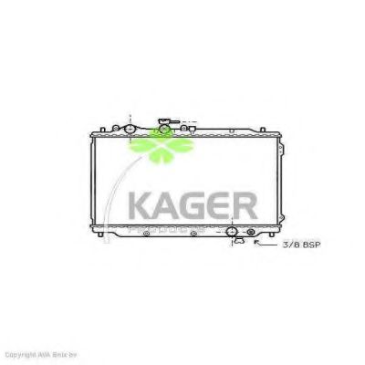 KAGER 31-0708 Радиатор, охлаждение двигателя для MAZDA 626 III (Мазда 626 3) KAGER 31-0708 Радиатор, охлаждение двигателя для MAZDA 626 III (Мазда 626 3)