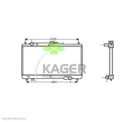 KAGER 31-0709 Радиатор, охлаждение двигателя для MAZDA 323 C IV (Мазда 323 c иv) KAGER 31-0709 Радиатор, охлаждение двигателя для MAZDA 323 C IV (Мазда 323 c иv)