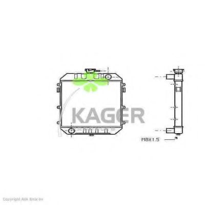 KAGER 31-0737 Радиатор, охлаждение двигателя для OPEL (Опель) KAGER 31-0737 Радиатор, охлаждение двигателя для OPEL (Опель)