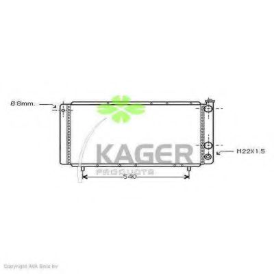 KAGER 31-0904 Радиатор, охлаждение двигателя для RENAULT ESPACE (Рено Эспаcэ) KAGER 31-0904 Радиатор, охлаждение двигателя для RENAULT ESPACE (Рено Эспаcэ)