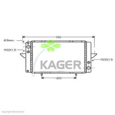 KAGER 31-0912 Радиатор, охлаждение двигателя для RENAULT MASTER I (Рено Мастэр и) KAGER 31-0912 Радиатор, охлаждение двигателя для RENAULT MASTER I (Рено Мастэр и)