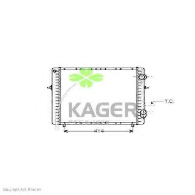 KAGER 31-0928 Радиатор, охлаждение двигателя для RENAULT CLIO I (Рено Cлио и) KAGER 31-0928 Радиатор, охлаждение двигателя для RENAULT CLIO I (Рено Cлио и)