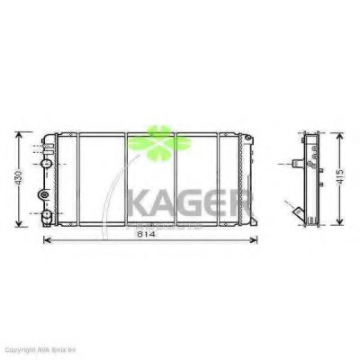 KAGER 31-0966 Радиатор, охлаждение двигателя для OPEL (Опель) KAGER 31-0966 Радиатор, охлаждение двигателя для OPEL (Опель)
