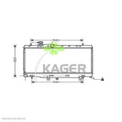 KAGER 31-1037 Радиатор, охлаждение двигателя для SUBARU LIBERTY OUTBACK (Субару Либэртъ аутбэк) KAGER 31-1037 Радиатор, охлаждение двигателя для SUBARU LIBERTY OUTBACK (Субару Либэртъ аутбэк)