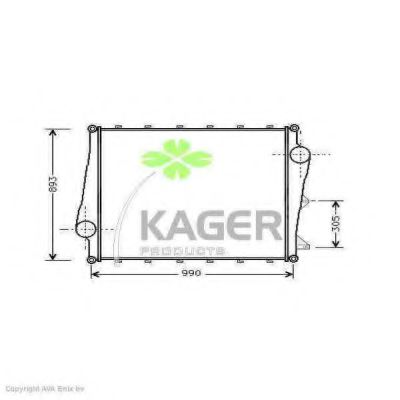 KAGER 31-1144 Интеркулер 