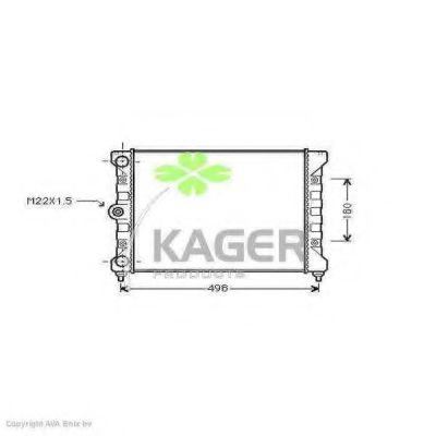 KAGER 31-1169 Радиатор, охлаждение двигателя для VOLKSWAGEN CORSAR (Фольксваген Cорсар) KAGER 31-1169 Радиатор, охлаждение двигателя для VOLKSWAGEN CORSAR (Фольксваген Cорсар)