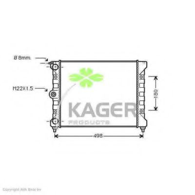 KAGER 31-1174 Радиатор, охлаждение двигателя для VOLKSWAGEN (Фольксваген) KAGER 31-1174 Радиатор, охлаждение двигателя для VOLKSWAGEN (Фольксваген)