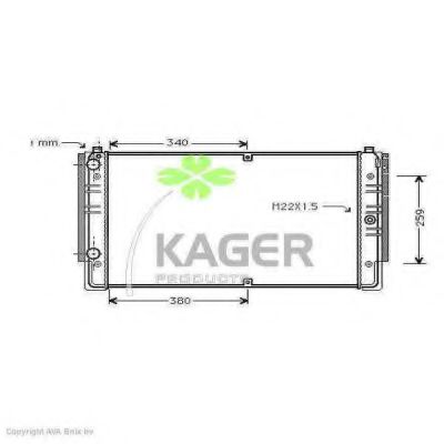 KAGER 31-1214 Радиатор, охлаждение двигателя для VOLKSWAGEN T4 MULTIVAN (Фольксваген Т4 мултиvан) KAGER 31-1214 Радиатор, охлаждение двигателя для VOLKSWAGEN T4 MULTIVAN (Фольксваген Т4 мултиvан)