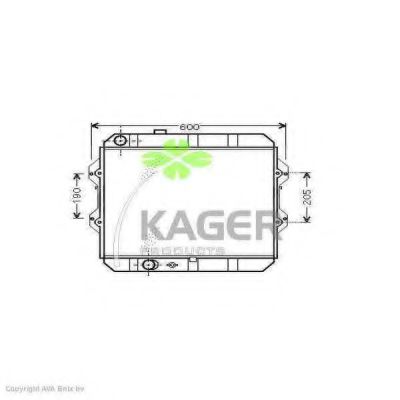 KAGER 31-2364 Радиатор, охлаждение двигателя 
