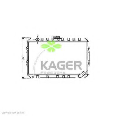 KAGER 31-2816 Радиатор, охлаждение двигателя 