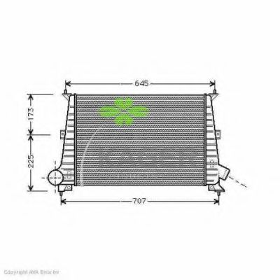 KAGER 31-3887 Интеркулер 