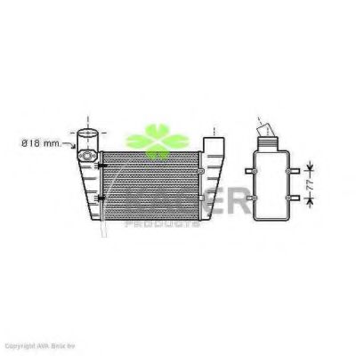 KAGER 31-3896 Интеркулер 