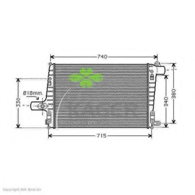 KAGER 31-3916 Интеркулер 