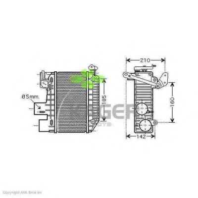 KAGER 31-3931 Интеркулер для TOYOTA PICNIC (Тойота/тоета Пикник) KAGER 31-3931 Интеркулер для TOYOTA PICNIC (Тойота/тоета Пикник)