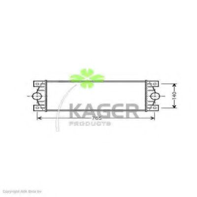 KAGER 31-4028 Интеркулер 