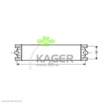 KAGER 31-4029 Интеркулер 