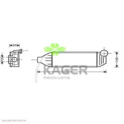 KAGER 31-4040 Интеркулер 