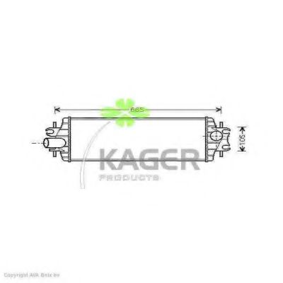KAGER 31-4098 Интеркулер 
