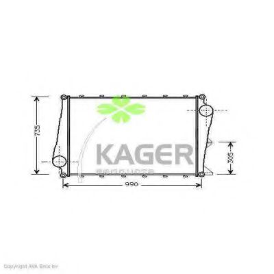 KAGER 31-4121 Интеркулер 
