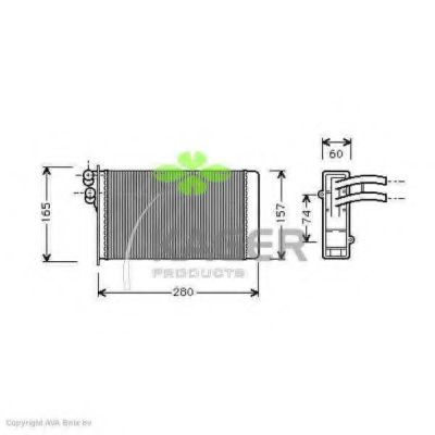 KAGER 32-0003 Теплообменник, отопление салона для AUDI 90 (Ауди 90) KAGER 32-0003 Теплообменник, отопление салона для AUDI 90 (Ауди 90)