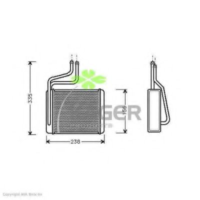 KAGER 32-0041 Теплообменник, отопление салона для FORD (Форд) KAGER 32-0041 Теплообменник, отопление салона для FORD (Форд)