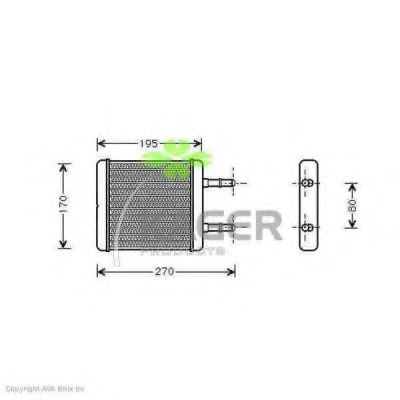 KAGER 32-0059 Теплообменник, отопление салона для HYUNDAI EXCEL (Хендай Эxcэл) KAGER 32-0059 Теплообменник, отопление салона для HYUNDAI EXCEL (Хендай Эxcэл)