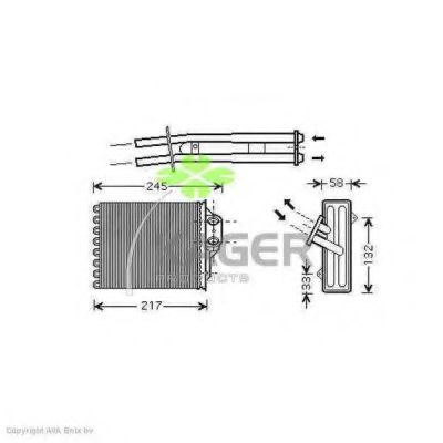 KAGER 32-0329 Теплообменник, отопление салона для FIAT 500 (Фиат 500) KAGER 32-0329 Теплообменник, отопление салона для FIAT 500 (Фиат 500)