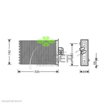 KAGER 32-0402 Теплообменник, отопление салона для CHRYSLER VOYAGER II (Крайслер Вояджер 2) KAGER 32-0402 Теплообменник, отопление салона для CHRYSLER VOYAGER II (Крайслер Вояджер 2)