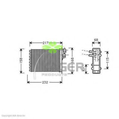 KAGER 32-0403 Теплообменник, отопление салона для CHRYSLER VOYAGER II (Крайслер Вояджер 2) KAGER 32-0403 Теплообменник, отопление салона для CHRYSLER VOYAGER II (Крайслер Вояджер 2)