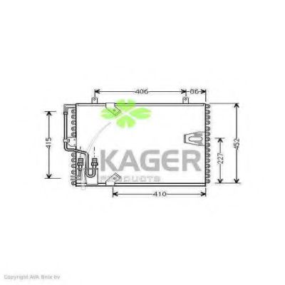 KAGER 94-5042 Конденсатор, кондиционер для BMW 7 (Бмв 7) KAGER 94-5042 Конденсатор, кондиционер для BMW 7 (Бмв 7)