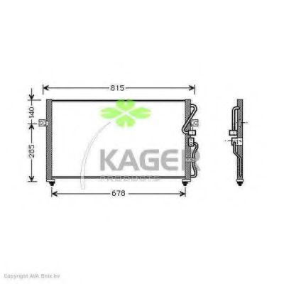 KAGER 94-5187 Конденсатор, кондиционер для KIA CARNIVAL II (Киа Карнивал 2) KAGER 94-5187 Конденсатор, кондиционер для KIA CARNIVAL II (Киа Карнивал 2)