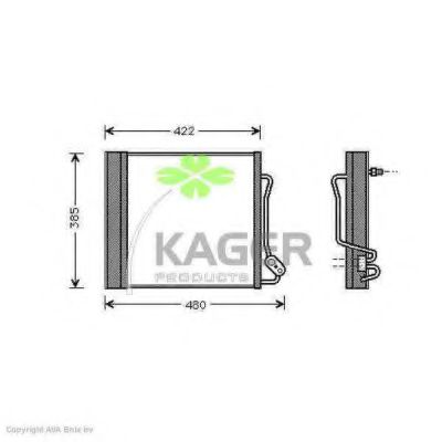 KAGER 94-5190 Конденсатор, кондиционер для SMART CABRIO (Смарт Cабрио) KAGER 94-5190 Конденсатор, кондиционер для SMART CABRIO (Смарт Cабрио)