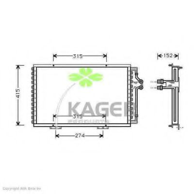 KAGER 94-5314 Конденсатор, кондиционер для RENAULT ESPACE I (Рено Эспаcэ и) KAGER 94-5314 Конденсатор, кондиционер для RENAULT ESPACE I (Рено Эспаcэ и)