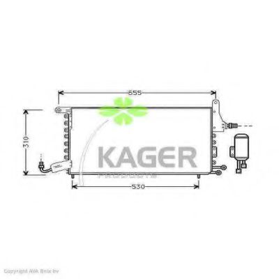 KAGER 94-5344 Конденсатор, кондиционер для SEAT TOLEDO (Сеат Толэдо) KAGER 94-5344 Конденсатор, кондиционер для SEAT TOLEDO (Сеат Толэдо)