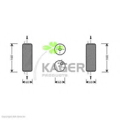 KAGER 94-5408 Осушитель, кондиционер для AUDI TT (Ауди Тт) KAGER 94-5408 Осушитель, кондиционер для AUDI TT (Ауди Тт)