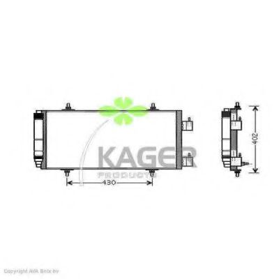 KAGER 94-5767 Конденсатор, кондиционер для PEUGEOT (Пежо) KAGER 94-5767 Конденсатор, кондиционер для PEUGEOT (Пежо)
