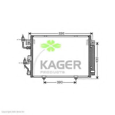 KAGER 94-6178 Конденсатор, кондиционер для MITSUBISHI CHALLENGER (Митсубиши/митсубиси Чаллэнгэр) KAGER 94-6178 Конденсатор, кондиционер для MITSUBISHI CHALLENGER (Митсубиши/митсубиси Чаллэнгэр)