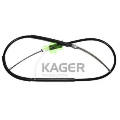 KAGER 19-1727 Трос, стояночная тормозная система для PEUGEOT (Пежо) KAGER 19-1727 Трос, стояночная тормозная система для PEUGEOT (Пежо)
