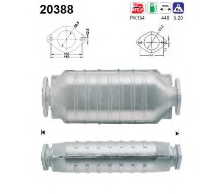 AS 20388 Катализатор для FORD USA PROBE II (Форд сша Пробэ 2) AS 20388 Катализатор для FORD USA PROBE II (Форд сша Пробэ 2)