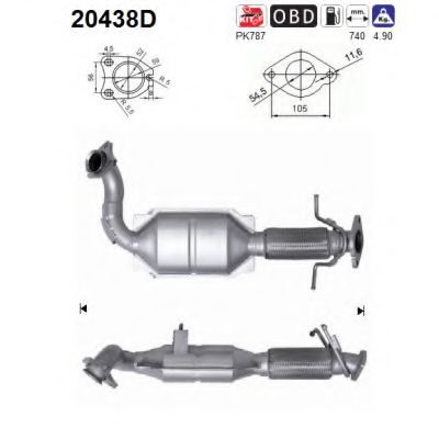 AS 20438D Катализатор для FORD MONDEO IV (Форд Мондео 4) AS 20438D Катализатор для FORD MONDEO IV (Форд Мондео 4)