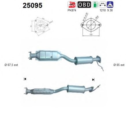 AS 25095 Катализатор для MAZDA RX 8 (Мазда Рх 8) AS 25095 Катализатор для MAZDA RX 8 (Мазда Рх 8)