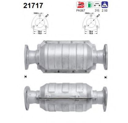 AS 21717 Катализатор для OPEL OMEGA A (Опель Омэга а) AS 21717 Катализатор для OPEL OMEGA A (Опель Омэга а)
