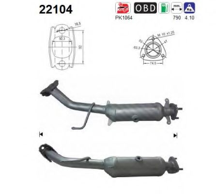AS 22104 Катализатор для HONDA CIVIC VIII (Хонда Цивик 8) AS 22104 Катализатор для HONDA CIVIC VIII (Хонда Цивик 8)
