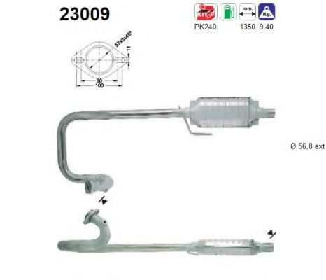 AS 23009 Катализатор для JEEP WRANGLER II (Джип Вранглэр 2) AS 23009 Катализатор для JEEP WRANGLER II (Джип Вранглэр 2)