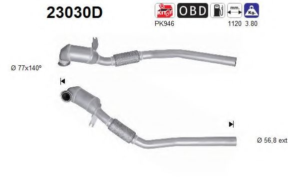 AS 23030D Катализатор для CHRYSLER CIRRUS (Крайслер Cиррус) AS 23030D Катализатор для CHRYSLER CIRRUS (Крайслер Cиррус)