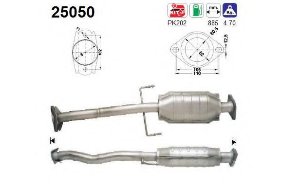 AS 25050 Катализатор для MAZDA 323 PROTEG V (Мазда 323 протеже 5) AS 25050 Катализатор для MAZDA 323 PROTEG V (Мазда 323 протеже 5)